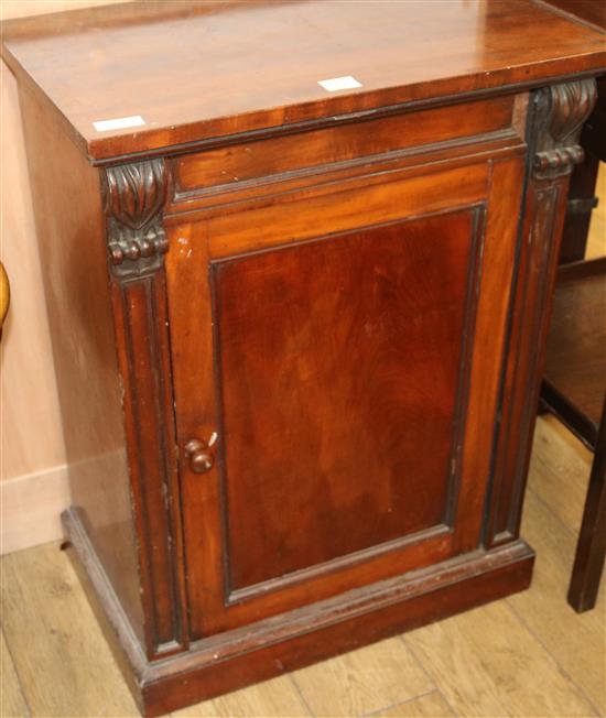 A Victorian mahogany pier cupboard, W.68cm